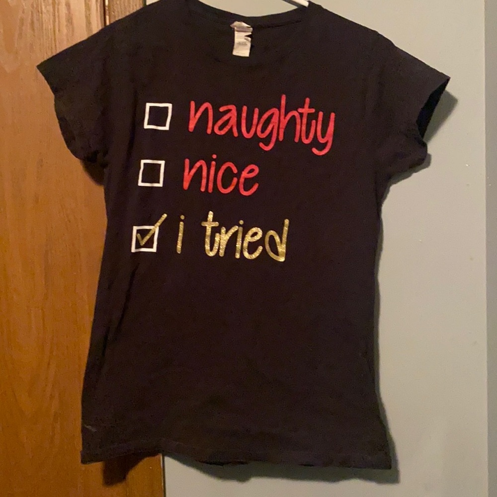 Large women’s Christmas tee shirt